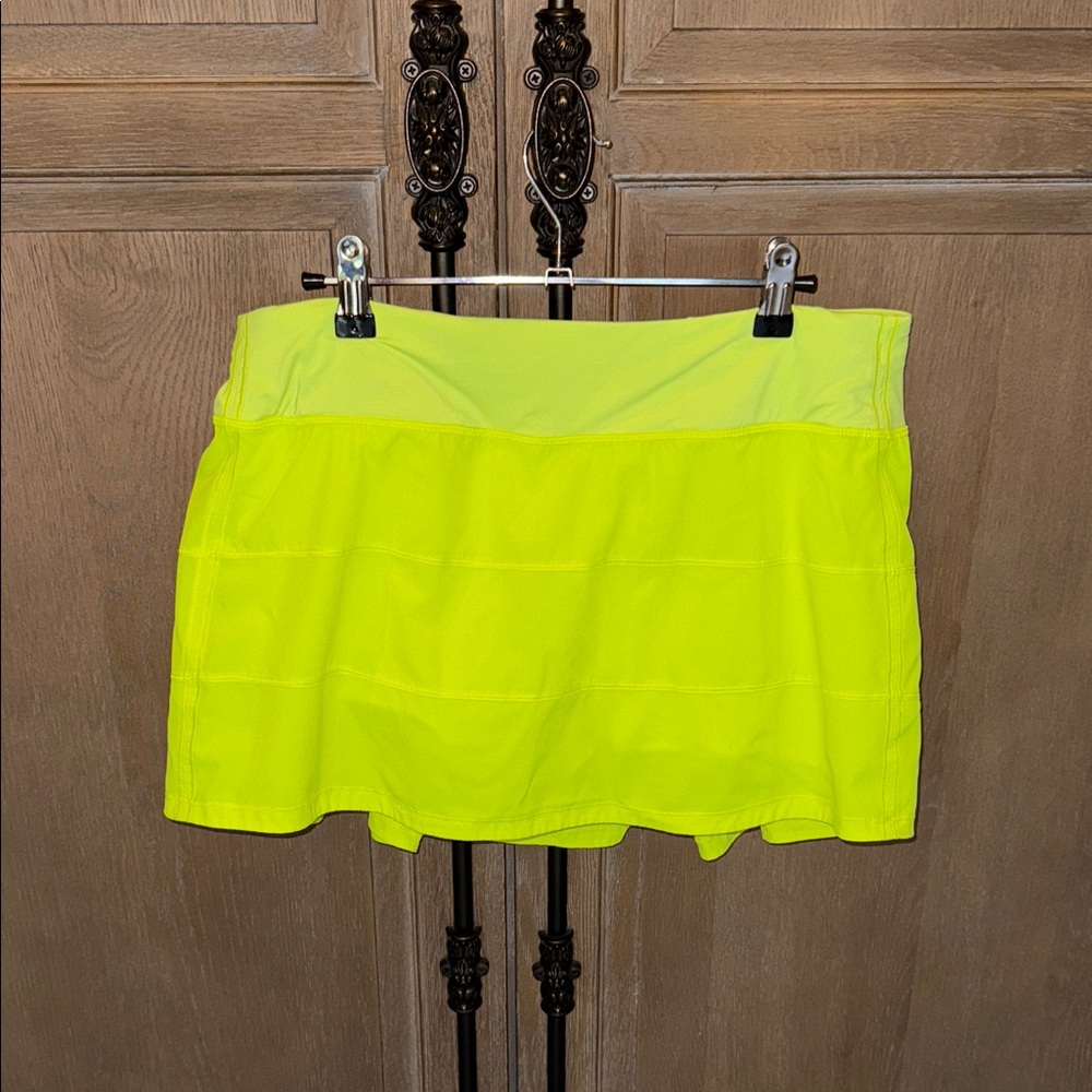 lululemon athletica Neon Yellow Skirt
